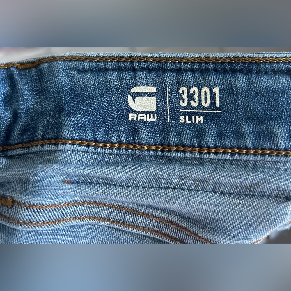 GStar Raw colecttion men’s jeans 3301 Slin, Size 34/32 - Picture 8 of 12